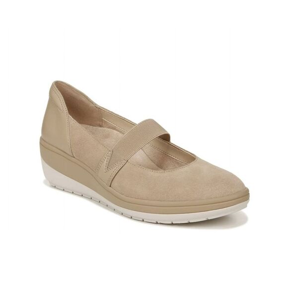 Vionic Womens Suede Neutral Tan Slip-On Mary Janes 9W - Picture 1 of 14